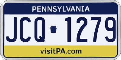 PA license plate JCQ1279