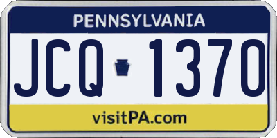 PA license plate JCQ1370