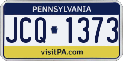 PA license plate JCQ1373