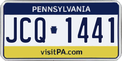 PA license plate JCQ1441