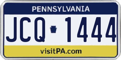 PA license plate JCQ1444