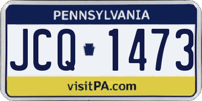 PA license plate JCQ1473