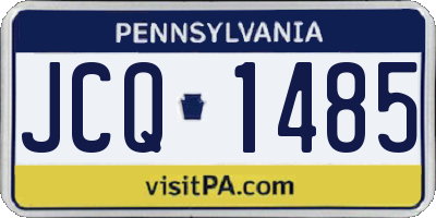 PA license plate JCQ1485