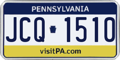 PA license plate JCQ1510