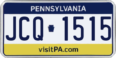 PA license plate JCQ1515
