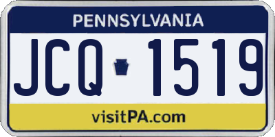PA license plate JCQ1519