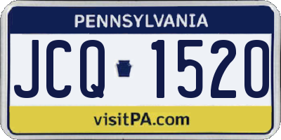 PA license plate JCQ1520