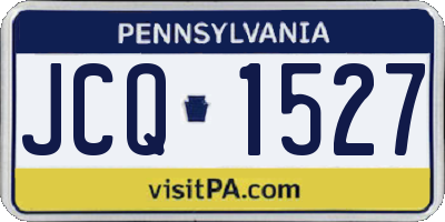 PA license plate JCQ1527