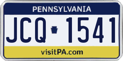PA license plate JCQ1541