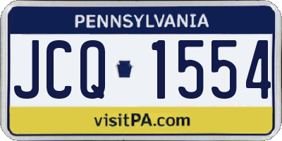 PA license plate JCQ1554