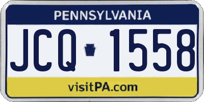 PA license plate JCQ1558