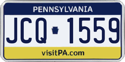 PA license plate JCQ1559