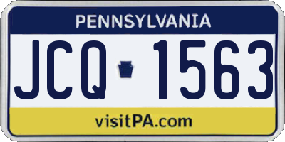 PA license plate JCQ1563
