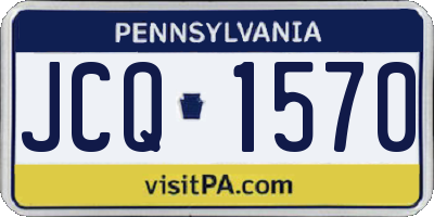PA license plate JCQ1570