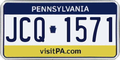 PA license plate JCQ1571
