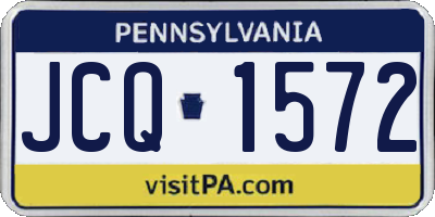 PA license plate JCQ1572