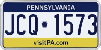 PA license plate JCQ1573