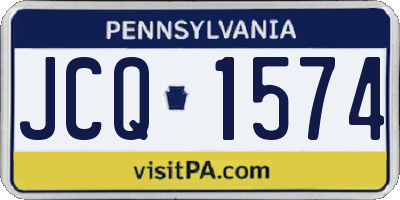 PA license plate JCQ1574