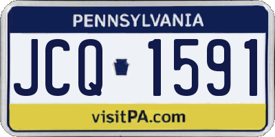PA license plate JCQ1591