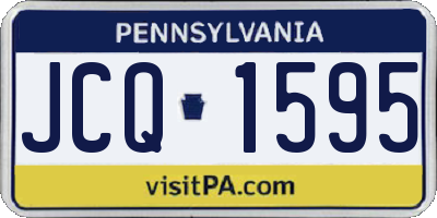 PA license plate JCQ1595