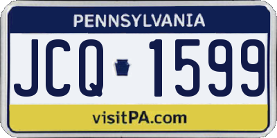 PA license plate JCQ1599