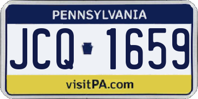 PA license plate JCQ1659