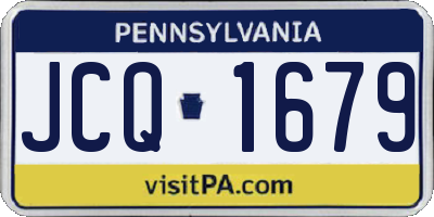 PA license plate JCQ1679