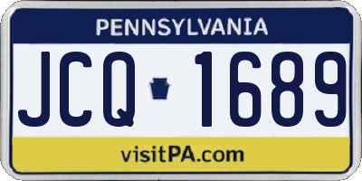 PA license plate JCQ1689