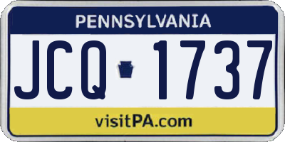 PA license plate JCQ1737