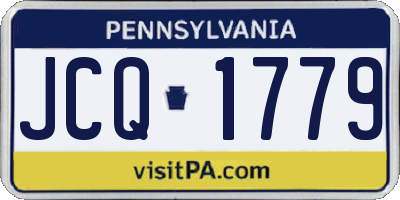 PA license plate JCQ1779