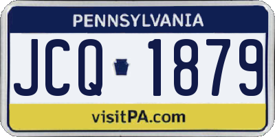 PA license plate JCQ1879