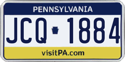 PA license plate JCQ1884