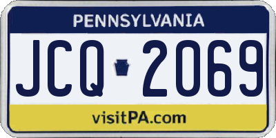 PA license plate JCQ2069