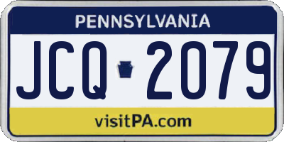 PA license plate JCQ2079