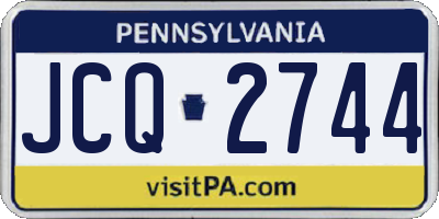 PA license plate JCQ2744