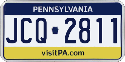 PA license plate JCQ2811