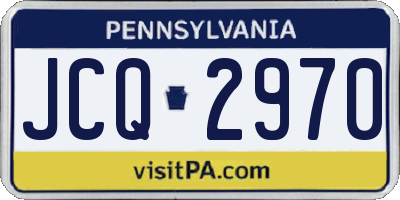 PA license plate JCQ2970