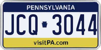 PA license plate JCQ3044