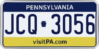 PA license plate JCQ3056