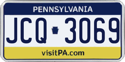 PA license plate JCQ3069