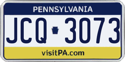PA license plate JCQ3073