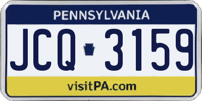 PA license plate JCQ3159