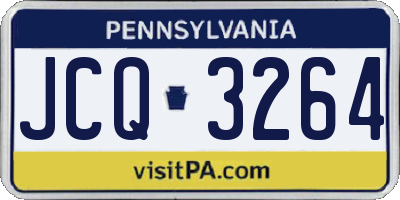 PA license plate JCQ3264