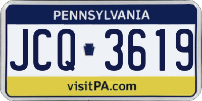 PA license plate JCQ3619