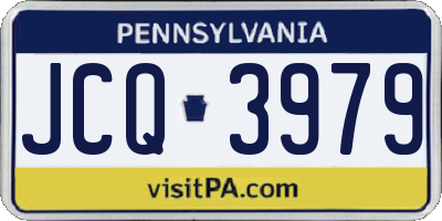 PA license plate JCQ3979
