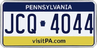 PA license plate JCQ4044