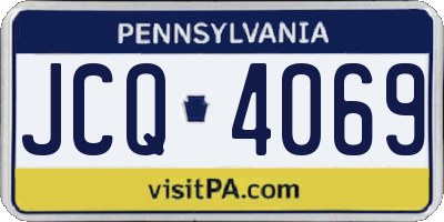 PA license plate JCQ4069