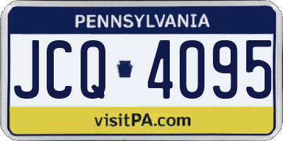 PA license plate JCQ4095