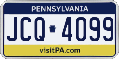 PA license plate JCQ4099