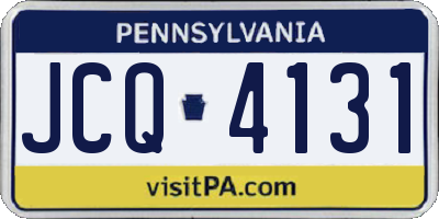 PA license plate JCQ4131